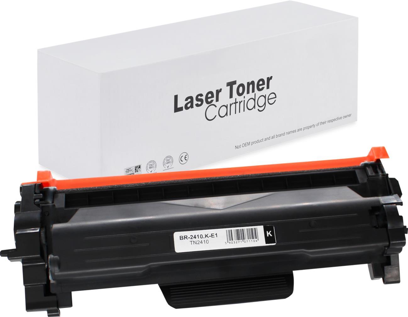 съвместима тонер касета за принтери и печатащи устройства на Brother DCP-L2510D Toner BR-2410 | TN2410. Ниски цени, прецизно изпълнение, високо качество.