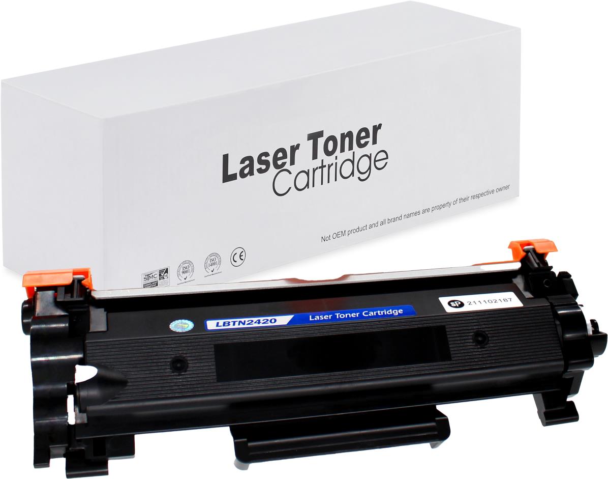 съвместима тонер касета за принтери и печатащи устройства на Brother DCP-L2530DW Toner BR-2420 | TN2420. Ниски цени, прецизно изпълнение, високо качество.