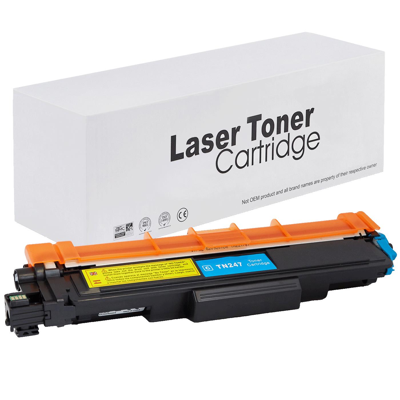 съвместима тонер касета за принтери и печатащи устройства на Brother MFC-L3710CW Toner BR-247C | TN247C. Ниски цени, прецизно изпълнение, високо качество.
