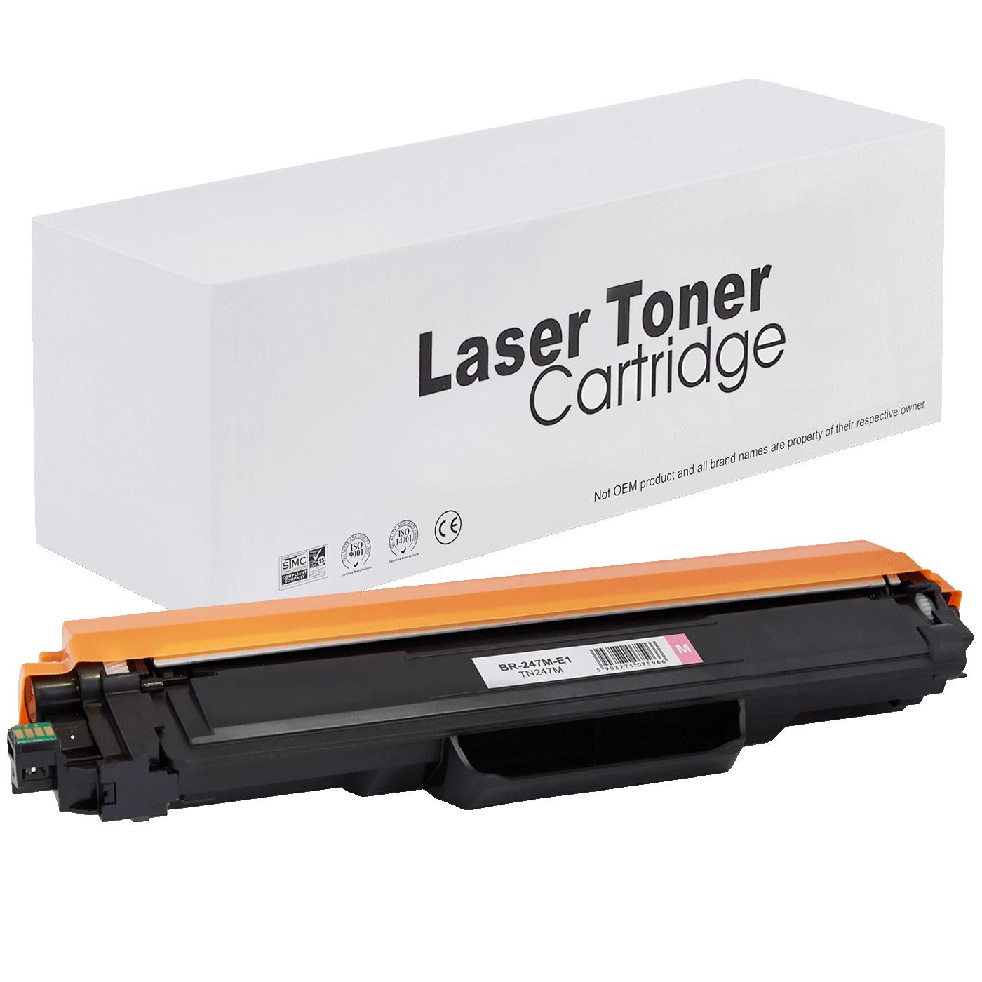 съвместима тонер касета за принтери и печатащи устройства на Brother MFC-L3730CDN Toner BR-247M | TN247M. Ниски цени, прецизно изпълнение, високо качество.