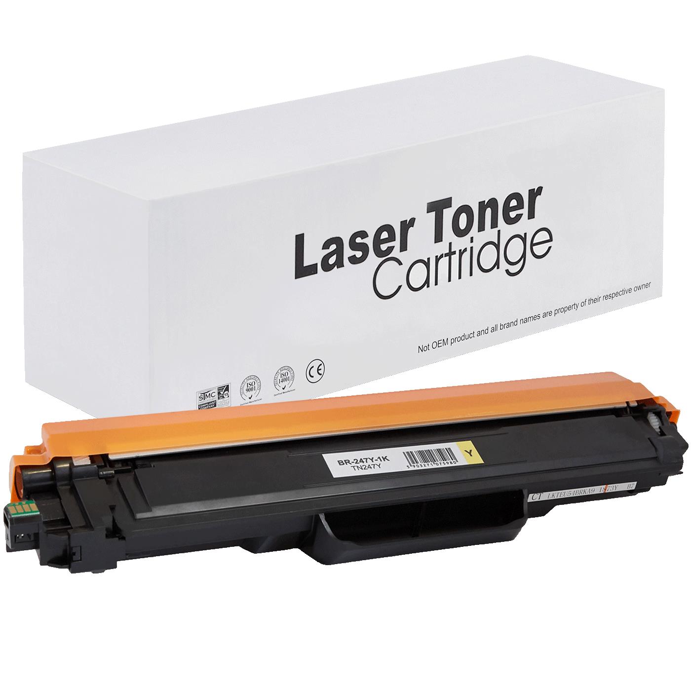 съвместима тонер касета за принтери и печатащи устройства на Brother 3770CDW Toner BR-247Y | TN247Y. Ниски цени, прецизно изпълнение, високо качество.