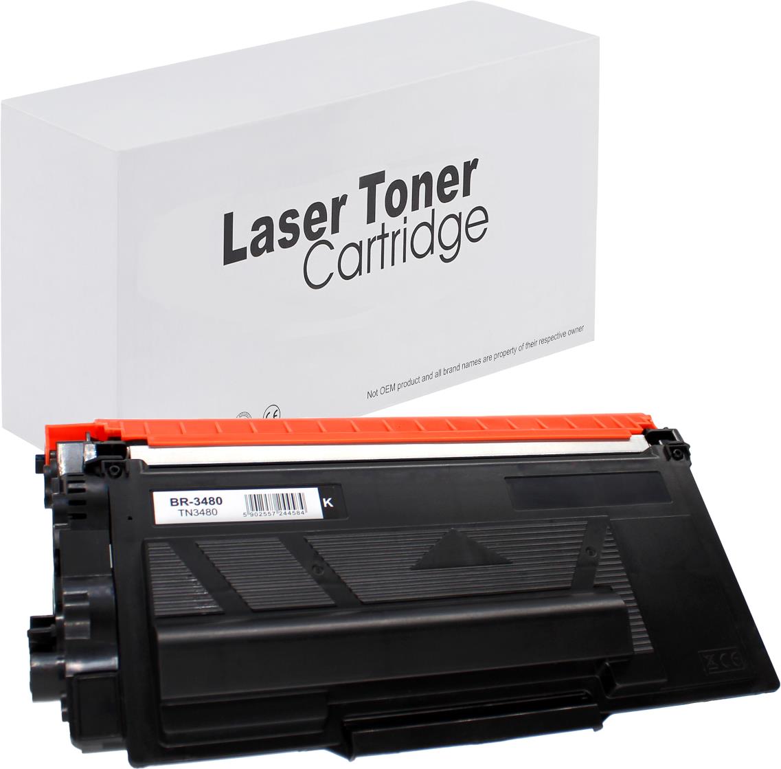 съвместима тонер касета за принтери и печатащи устройства на Brother MFC-L5700DN Toner BR-3480 | TN3480. Ниски цени, прецизно изпълнение, високо качество.