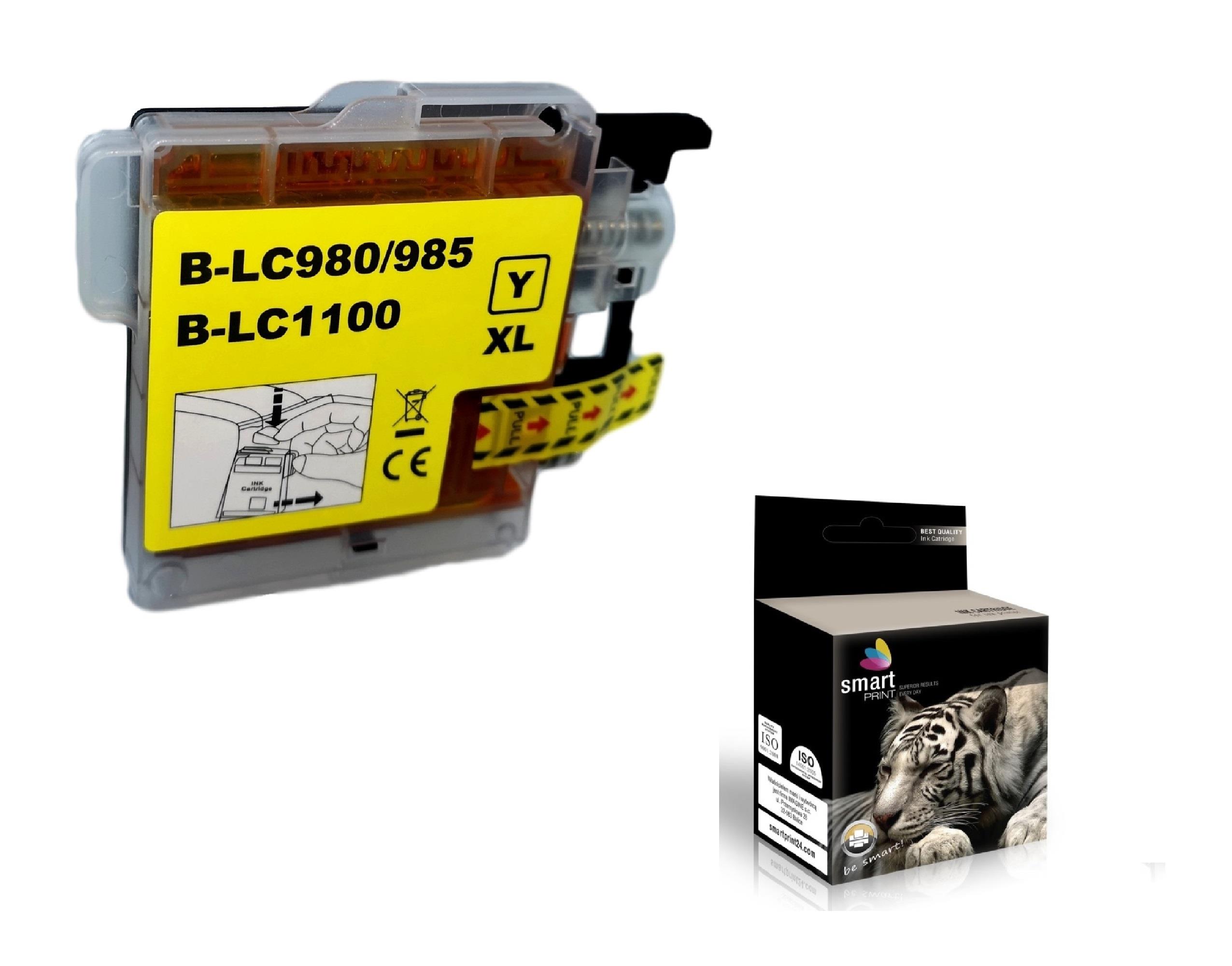 патрон, мастилена касета-глава, мастилница за принтери и печатащи устройства на Brother DCP383C Ink BR-980Y/985Y | LC980Y / LC985Y / LC1100Y. Ниски цени, прецизно изпълнение, високо качество.