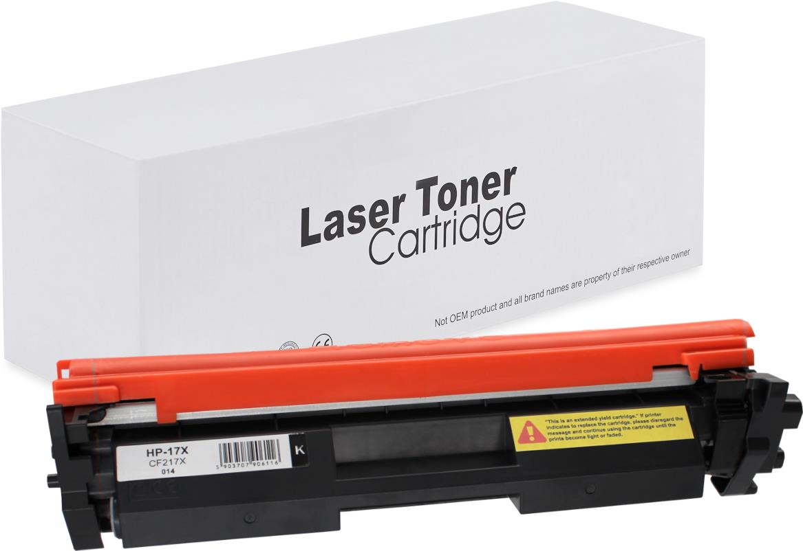 съвместима тонер касета за принтери и печатащи устройства на Hewlett Packard (HP) LASERJET PRO 130FW Toner HP-17X | CF217X / 17X. Ниски цени, прецизно изпълнение, високо качество.