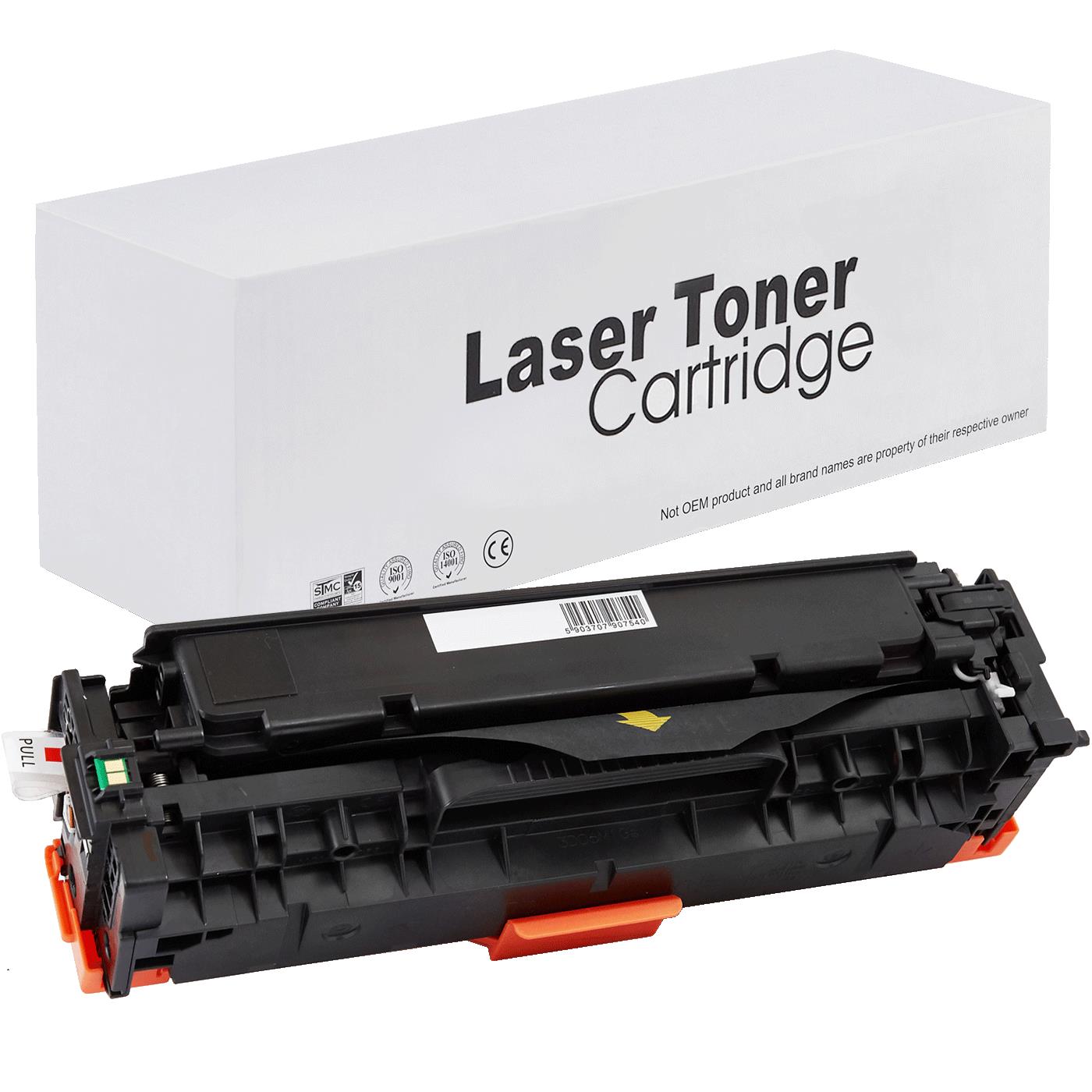съвместима тонер касета за принтери и печатащи устройства на Hewlett Packard (HP) COLOR LaserJet CM2320CB MFP Toner HP-410X/CF380X | CE410X / CF380X / CC530A /. Ниски цени, прецизно изпълнение, високо качество.
