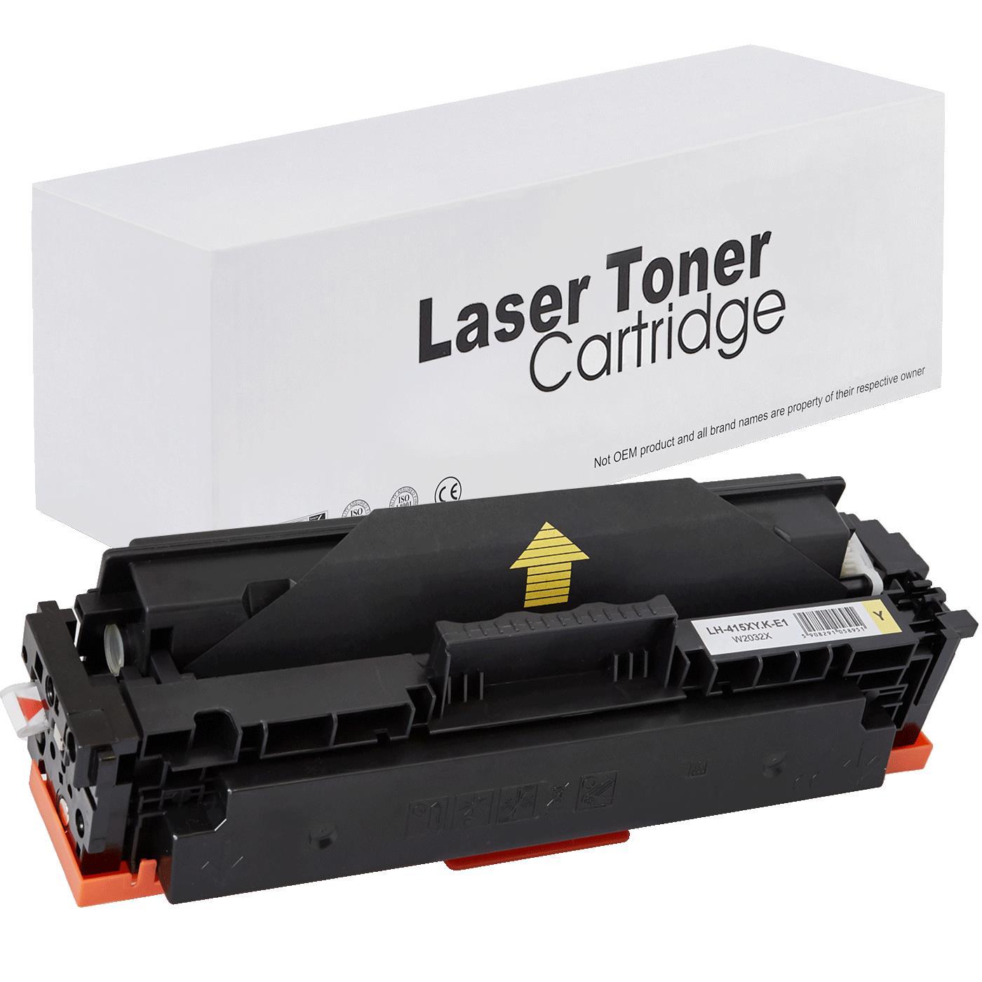 Съвместима тонер касета (без чип) за принтери и печатащи устройства на Hewlett Packard (HP) Color LaserJet Pro M454dw Toner HP-415XY.K | no chip | W2032X / CRG055. Ниски цени, прецизно изпълнение, високо качество.