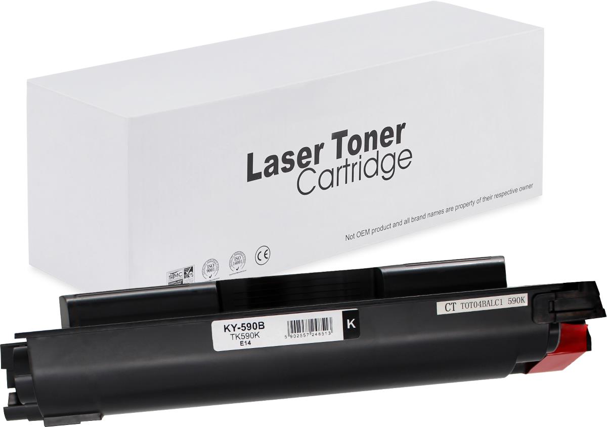 съвместима тонер касета за принтери и печатащи устройства на Kyocera Mita FS-C 2026MFP+ Toner KY-590B | TK590K. Ниски цени, прецизно изпълнение, високо качество.