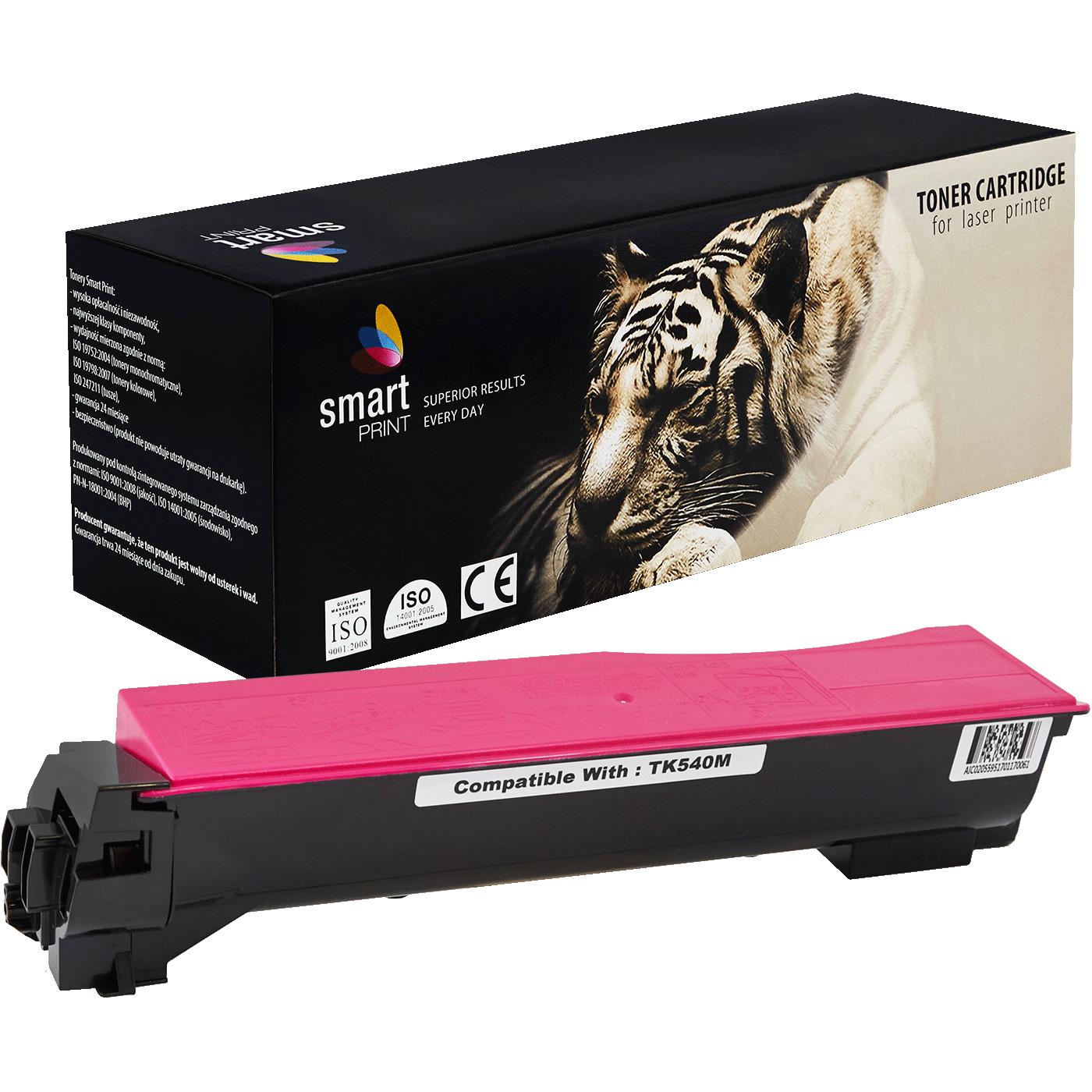 съвместима тонер касета за принтери и печатащи устройства на Kyocera Mita Kyocera: FS-C 5100 DN,  Mita FS-C 5100 DN,  new new Toner KY-TK540M TK540M. Ниски цени, прецизно изпълнение, високо качество.
