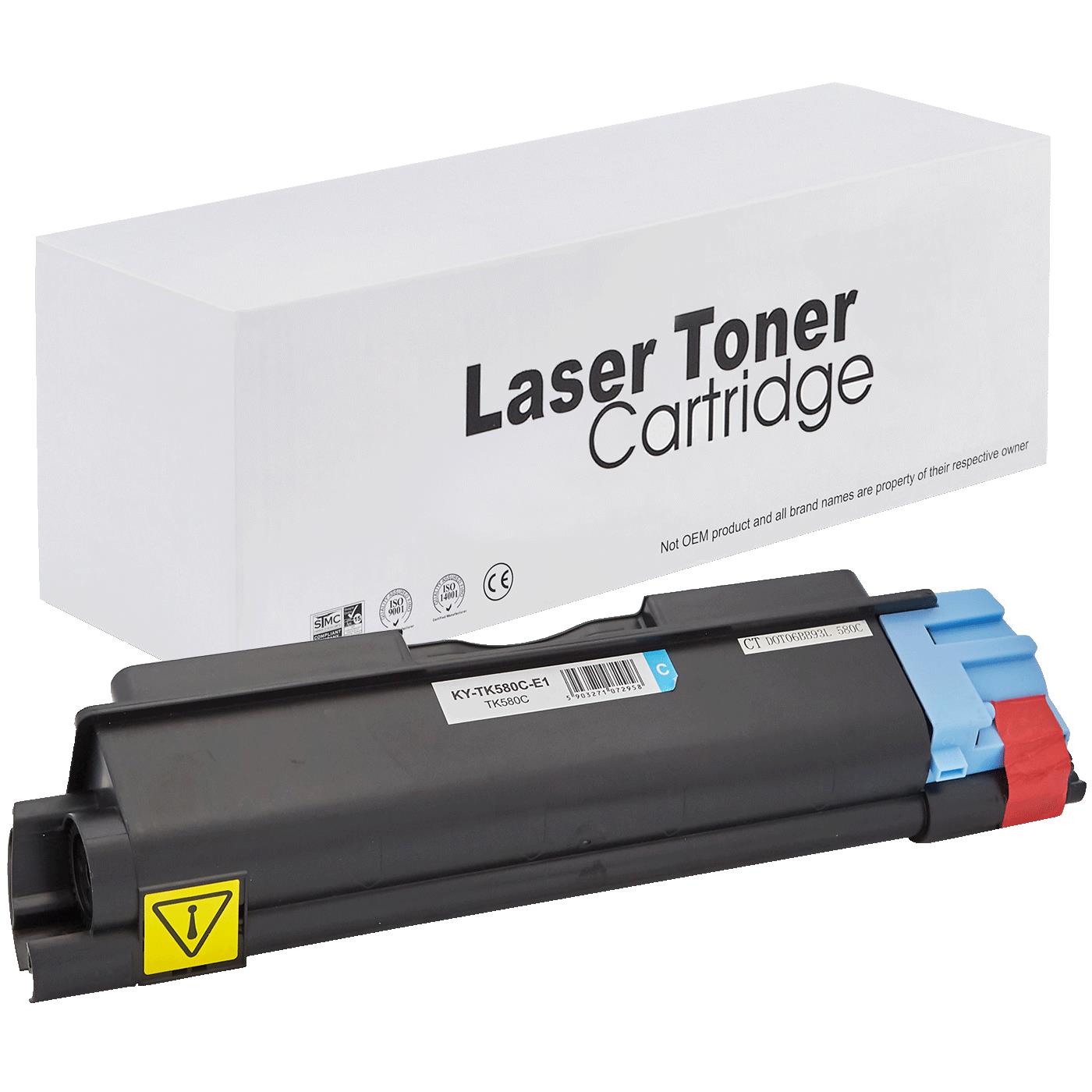 съвместима тонер касета за принтери и печатащи устройства на Kyocera Mita FS-C 5150 DN Toner KY-TK580C | TK580C. Ниски цени, прецизно изпълнение, високо качество.