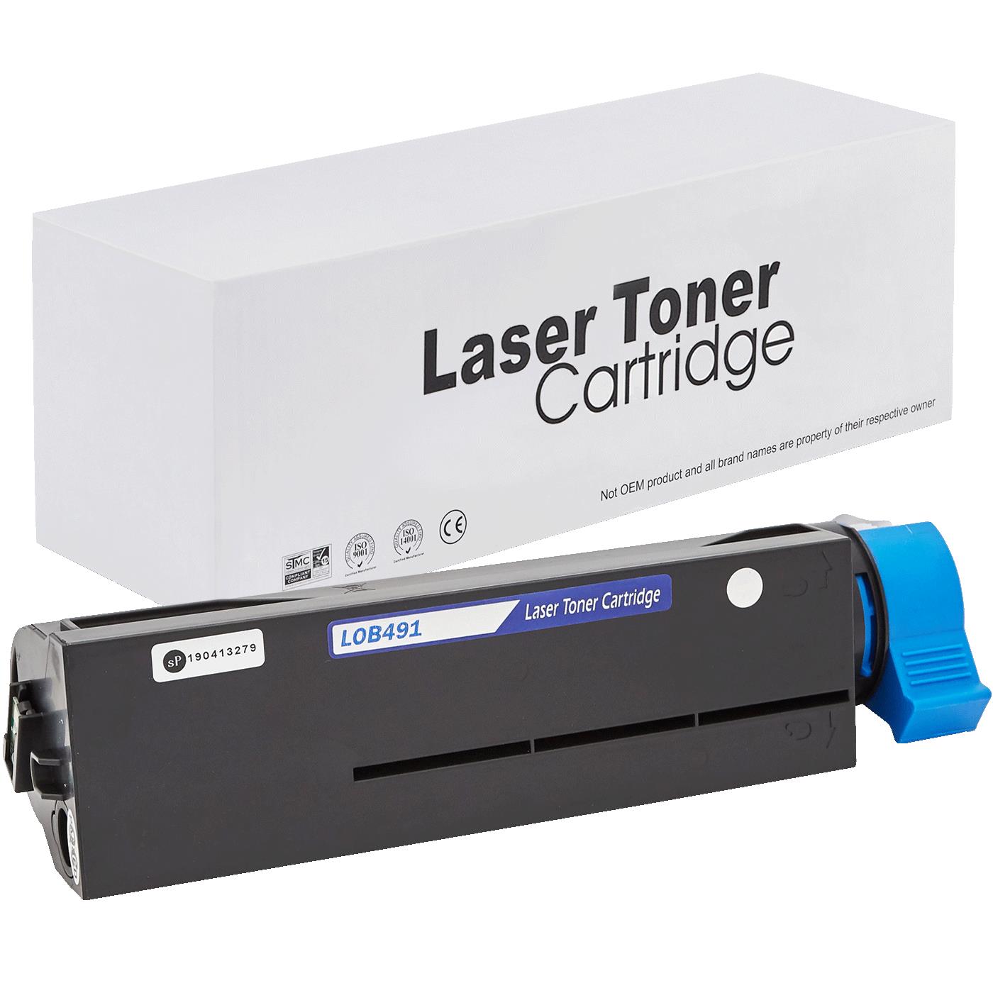 съвместима тонер касета за принтери и печатащи устройства на Oki B 431 DN Toner OK-491 | 44917602. Ниски цени, прецизно изпълнение, високо качество.