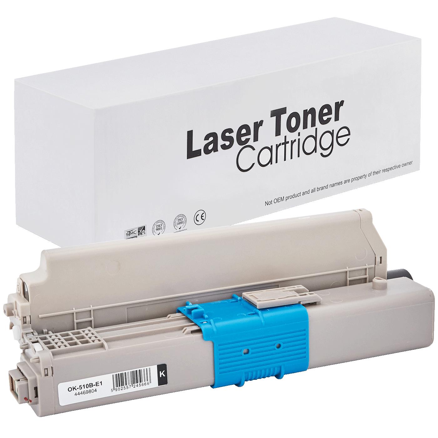 съвместима тонер касета за принтери и печатащи устройства на Oki MC361DN Toner OK-510B | 44469804. Ниски цени, прецизно изпълнение, високо качество.