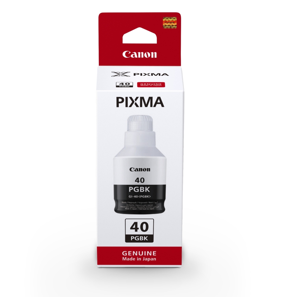 Оригинална мастилена касета (глава, патрон, мастилница) за принтери и печатащи устройства на Canon M2040 GI-40BK. Ниски цени, прецизно изпълнение, високо качество.