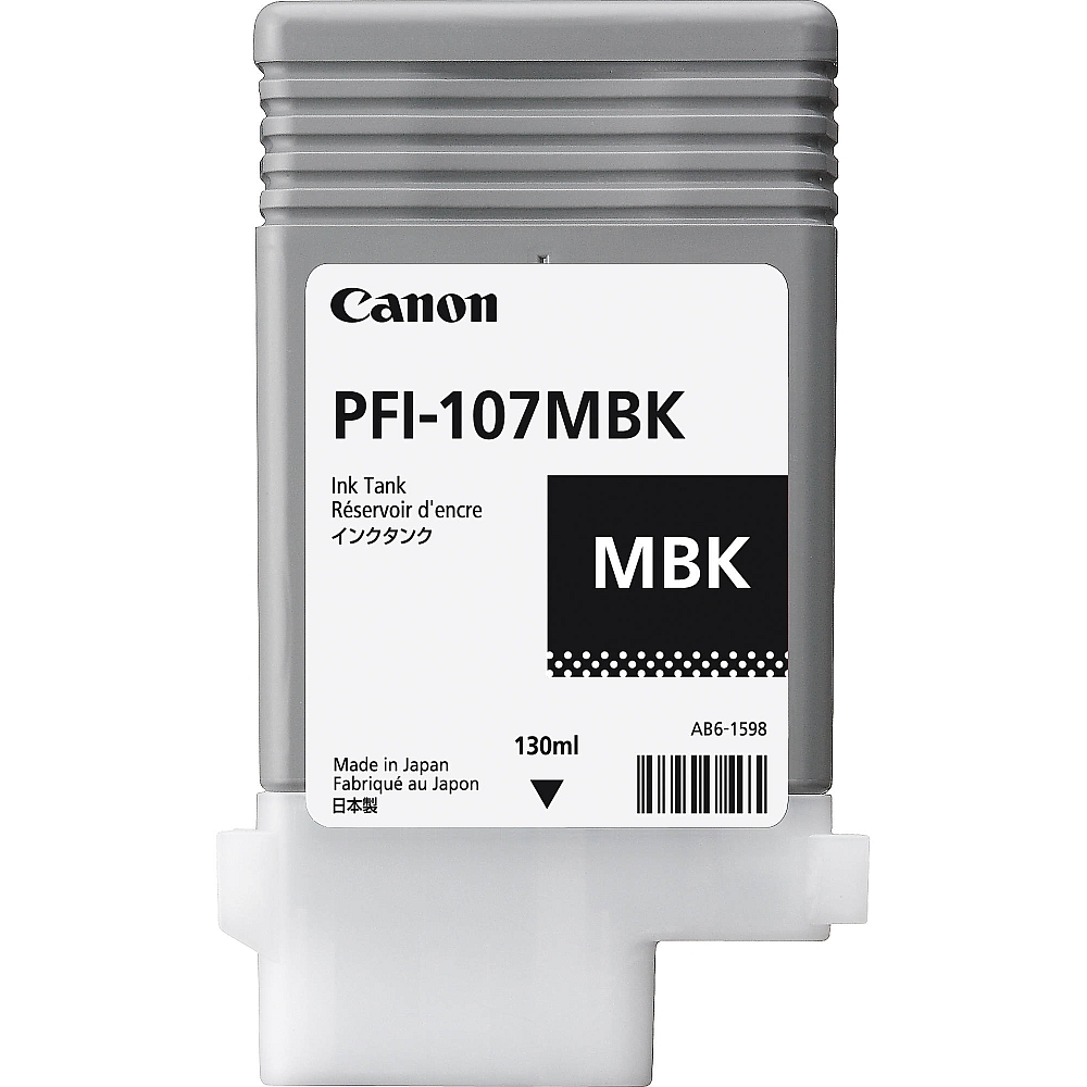 Оригинална мастилена касета (глава, патрон, мастилница) за принтери и печатащи устройства на Canon imagePROGRAF iPF680 PFI-107 Matte Black. Ниски цени, прецизно изпълнение, високо качество.