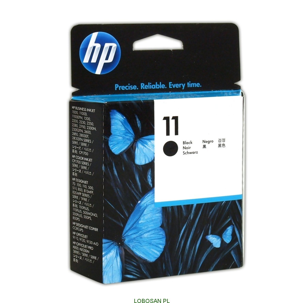 Оригинална мастилена касета (глава, патрон, мастилница) за принтери и печатащи устройства на Hewlett Packard (HP) Color InkJet cp1700 C4810A no 11bk. Ниски цени, прецизно изпълнение, високо качество.