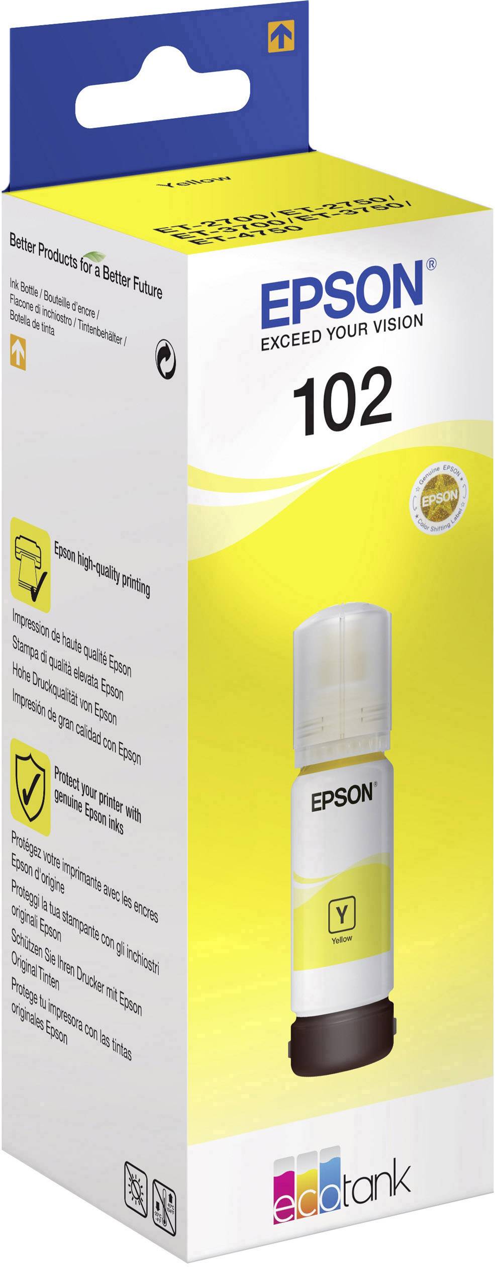 Мастила в бутилки за принтери и печатащи устройства на Epson ET-4850 C13T03R440 Epson 102. Ниски цени, прецизно изпълнение, високо качество.