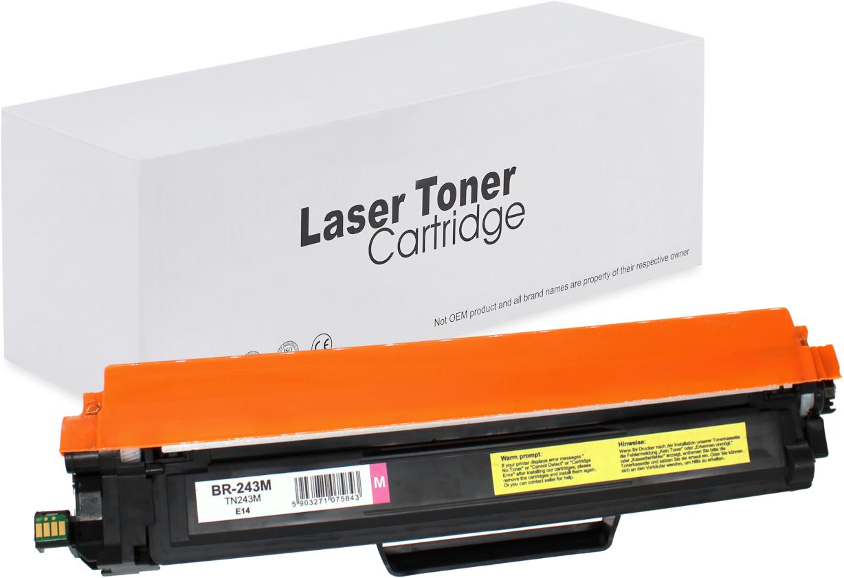 съвместима тонер касета за принтери и печатащи устройства на Brother HL-L3270CDW Toner BR-243M | TN243M. Ниски цени, прецизно изпълнение, високо качество.