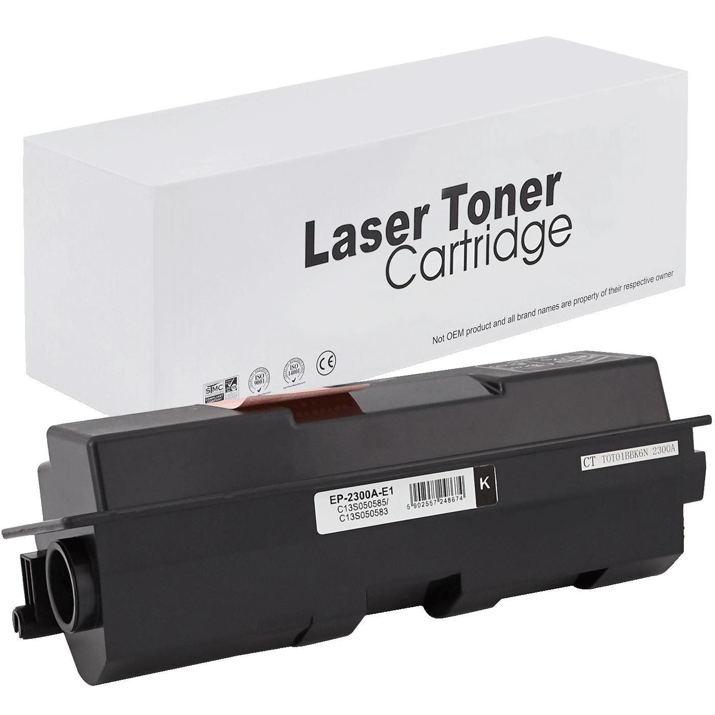съвместима тонер касета за принтери и печатащи устройства на Epson M 2400DN Toner EP-2300A | C13S050585 / C13S050583. Ниски цени, прецизно изпълнение, високо качество.