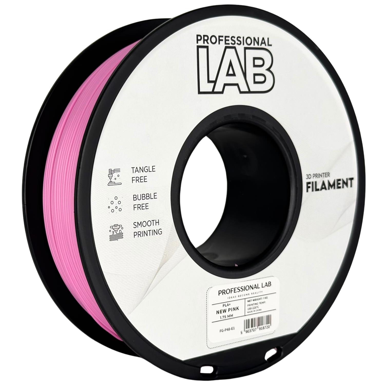 филамент за 3D принтери за принтери и печатащи устройства на 3D print Filament филамент за 3D принтери PLA+ new pink 1кг. розов PLA+ new pink, Prof. Lab.  цнимка 2.