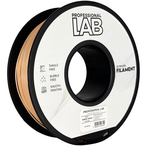 филамент за 3D принтери за принтери и печатащи устройства на 3D print Filament филамент за 3D принтери PLA+ sand gold 1кг. златен пясък PLA+ sand gold, Prof. Lab.  цнимка 2.