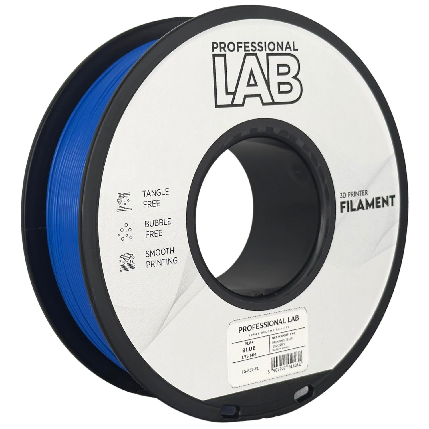 филамент за 3D принтери за принтери и печатащи устройства на 3D print Filament филамент за 3D принтери PLA+ blue 1кг. син PLA+ blue, Prof. Lab.  цнимка 2.