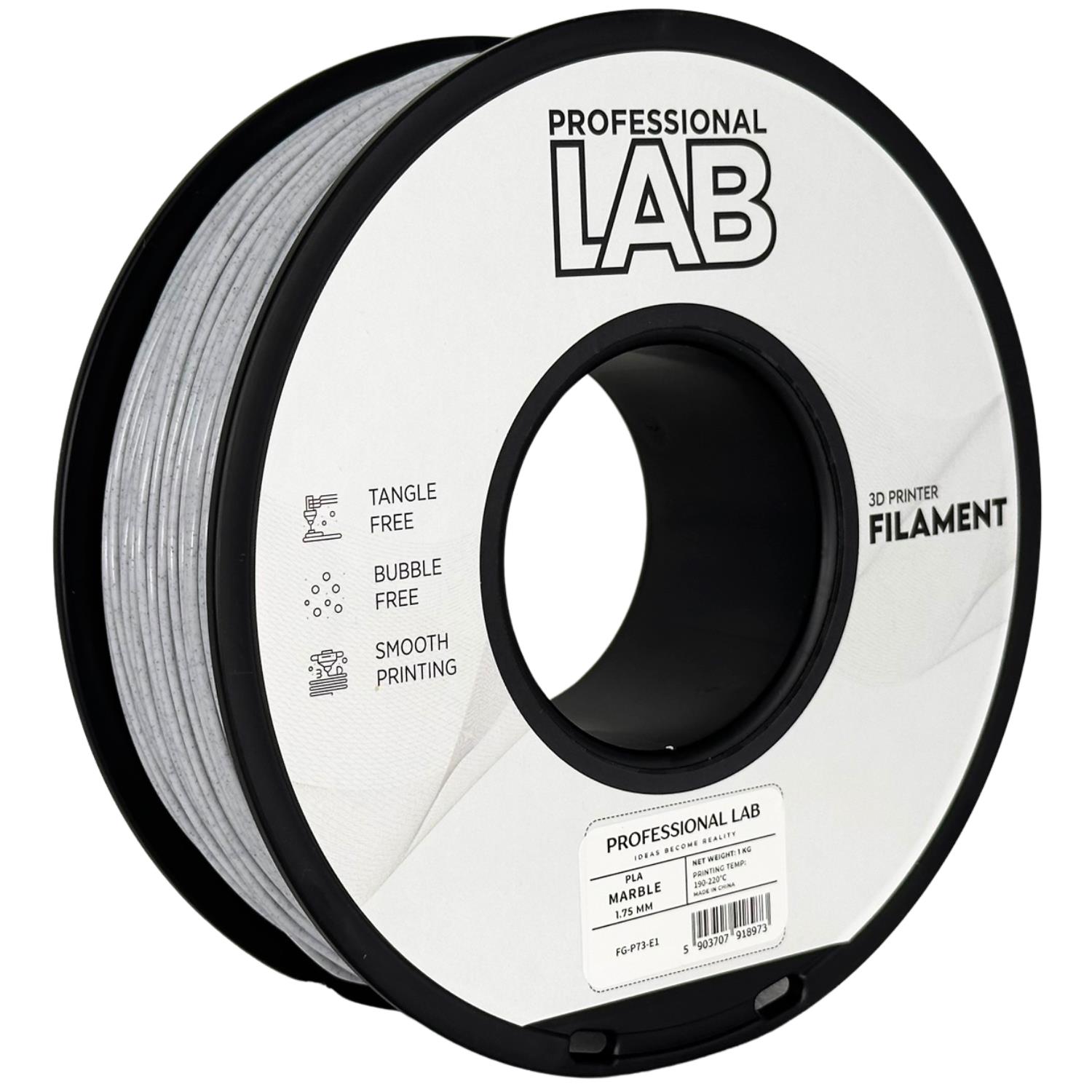 филамент за 3D принтери за принтери и печатащи устройства на 3D print Filament филамент за 3D принтери PLA marble 1кг. мрамор PLA marble, Prof. Lab.  цнимка 2.