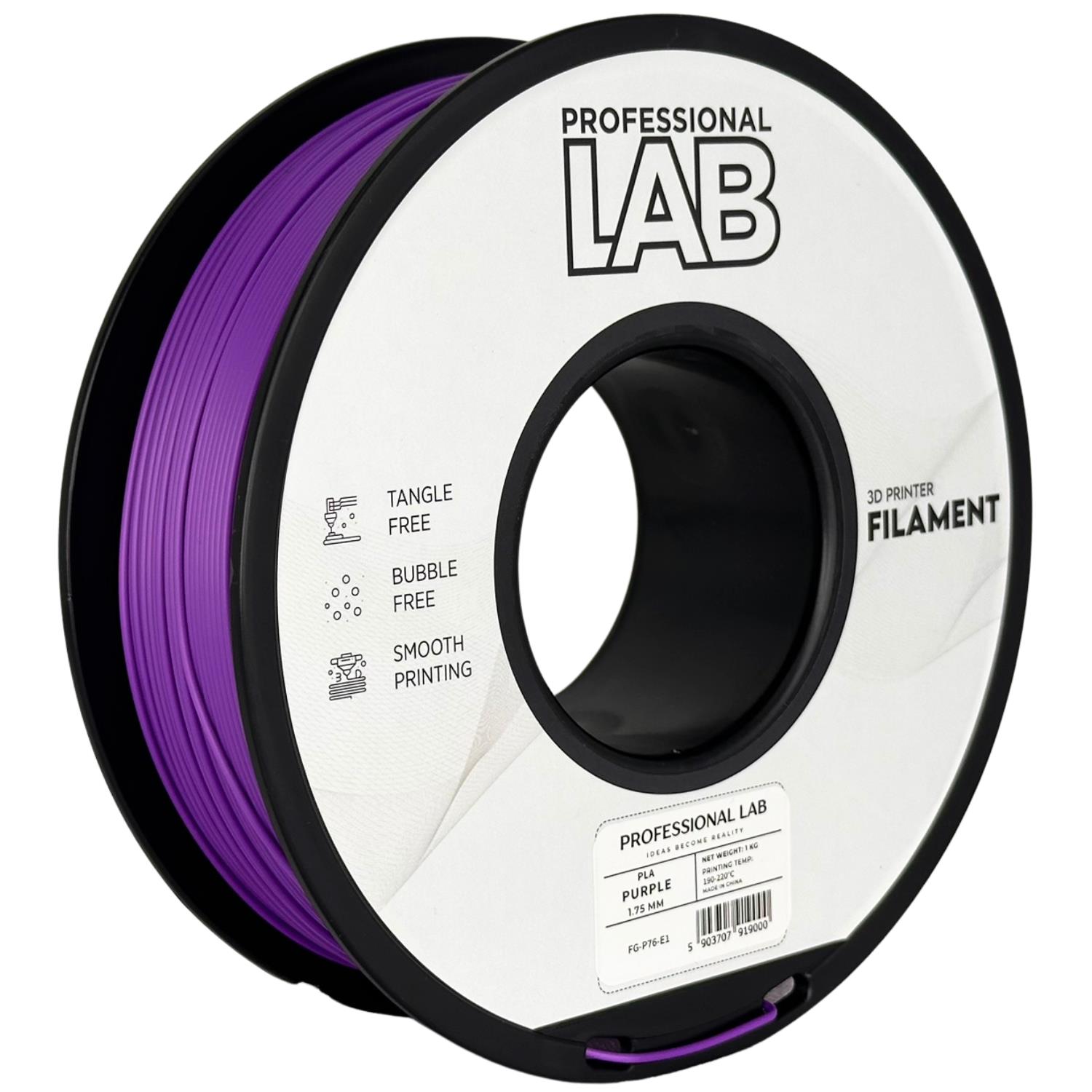 филамент за 3D принтери за принтери и печатащи устройства на 3D print Filament филамент за 3D принтери PLA purple 1кг. лилав PLA purple, Prof. Lab.  цнимка 2.