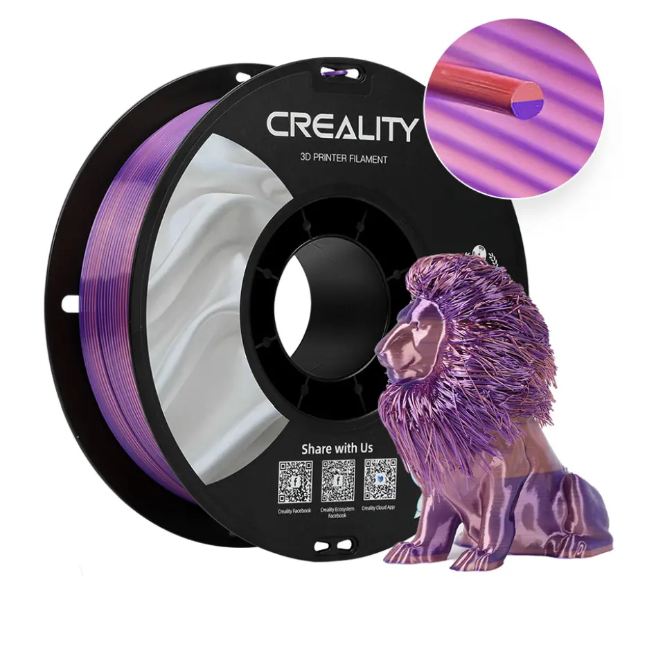 филамент за 3D принтери за принтери и печатащи устройства на 3D print Filament филамент за 3D принтери Silk PLA Tri Color Storms Whisper 1 кг. трицветен шепота на бурята Silk PLA Tri Color Storms Whisper Smart. Ниски цени, прецизно изпълнение, високо качество.