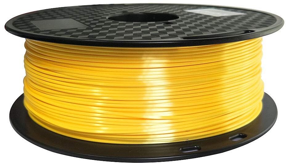филамент за 3D принтери за принтери и печатащи устройства на 3D print Filament филамент за 3D принтери Silk PLA yellow 1 kg. жълт Silk PLA yellow, Smart Print. Ниски цени, прецизно изпълнение, високо качество.