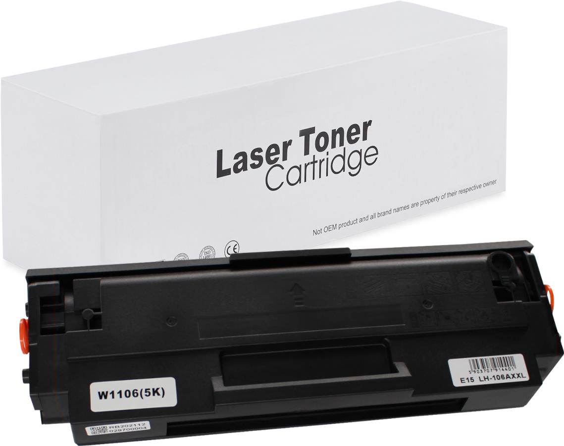 съвместима тонер касета за принтери и печатащи устройства на Hewlett Packard (HP) LASER MFP 138fnw HP-106AXXL, W1106A. Ниски цени, прецизно изпълнение, високо качество.