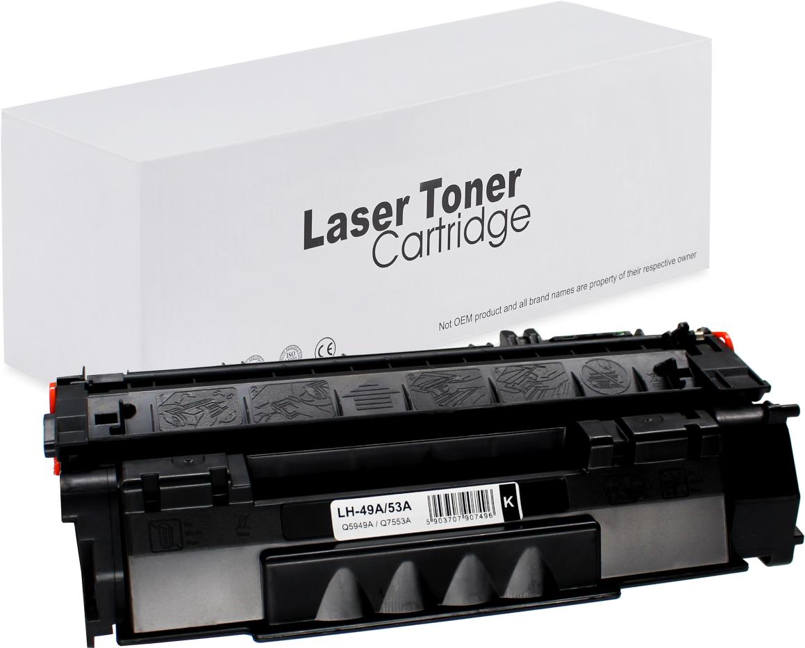 съвместима тонер касета за принтери и печатащи устройства на Hewlett Packard (HP) LaserJet P 2014 Toner HP-49A/53A | Q5949A / Q7553A. Ниски цени, прецизно изпълнение, високо качество.