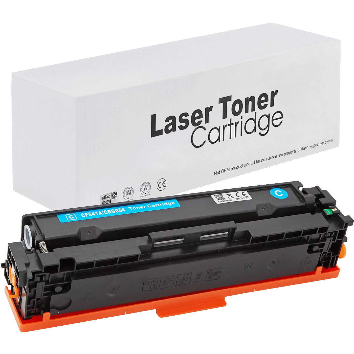 съвместима тонер касета за принтери и печатащи устройства на Hewlett Packard (HP) Color LaserJet Pro M254dw, Color LaserJet Pro M254nw, Color LaserJet Pro M280nw, Color LaserJet Pro M281fdn, Color LaserJet Pro M281fdw HP-CF541A/CRG054C, CF541A. Ниски цени, прецизно изпълнение, високо качество.