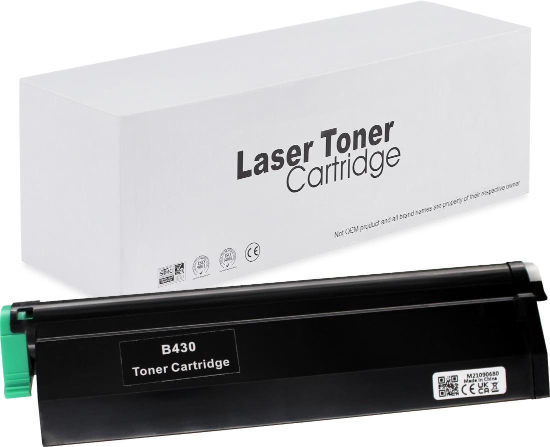 съвместима тонер касета за принтери и печатащи устройства на Oki MB480 Toner OK-430 | 43979202. Ниски цени, прецизно изпълнение, високо качество.