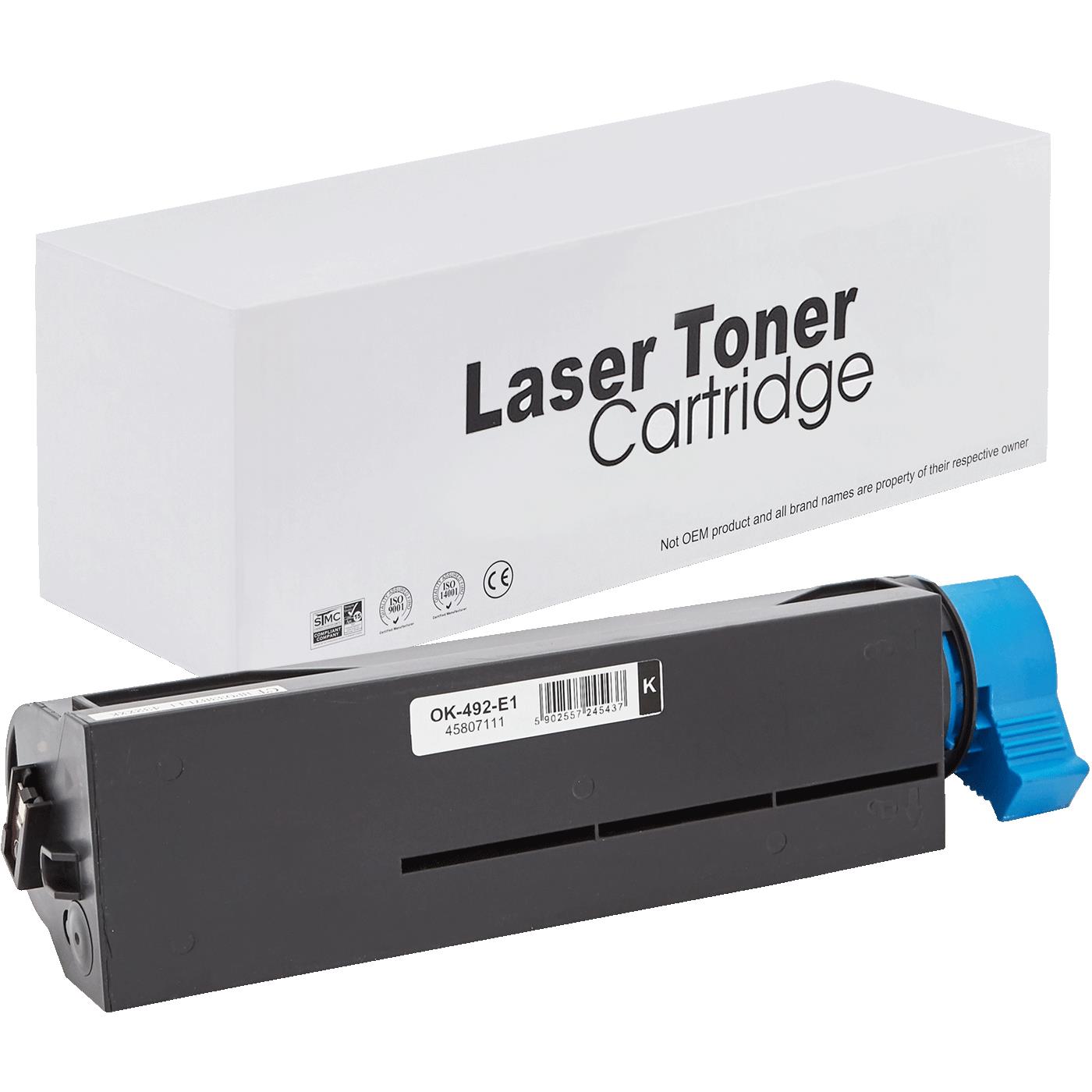 съвместима тонер касета за принтери и печатащи устройства на Oki MB562dnw Toner OK-492 | 45807111. Ниски цени, прецизно изпълнение, високо качество.
