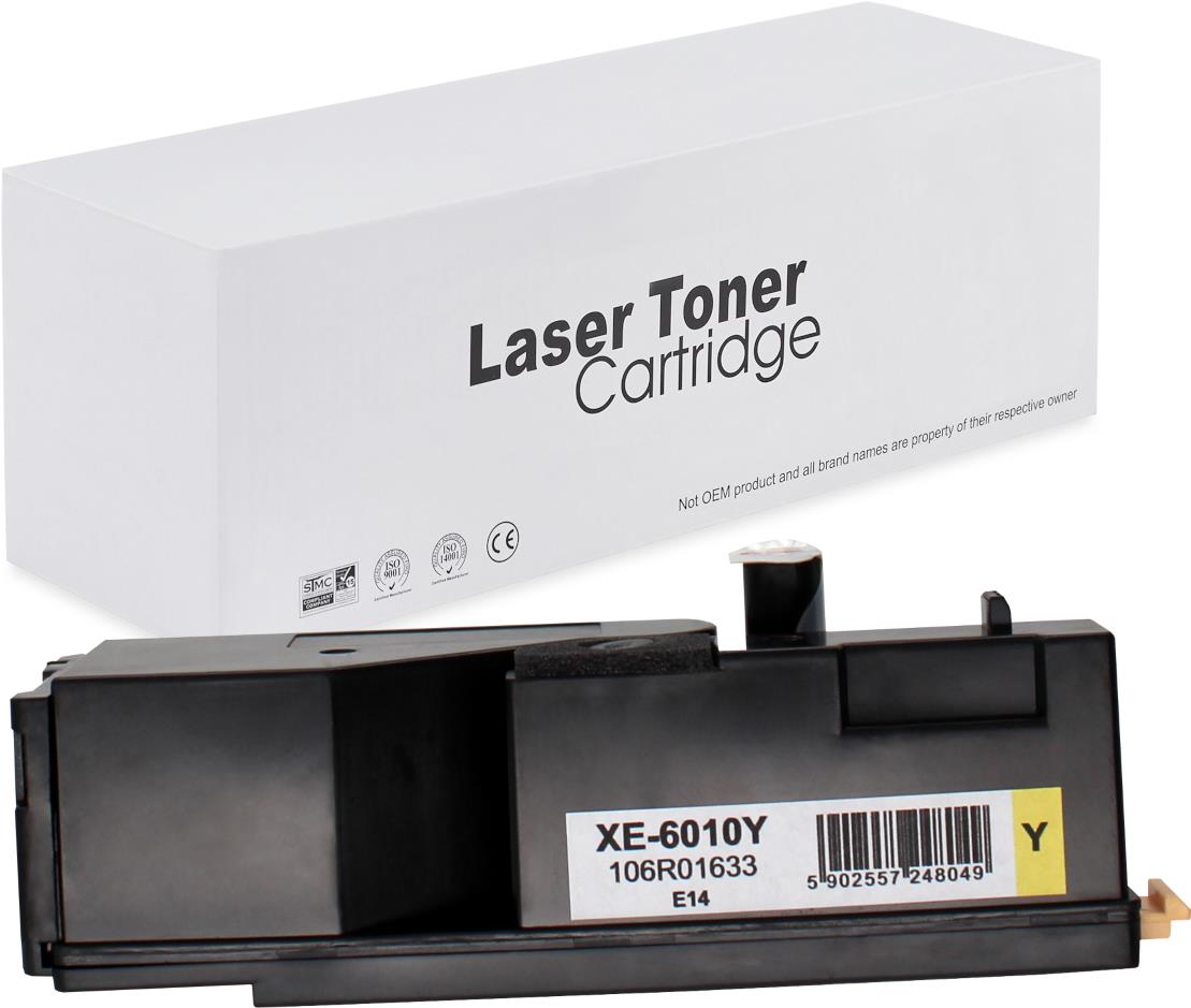 съвместима тонер касета за принтери и печатащи устройства на Xerox WorkCentre 6015 Toner XE-6010Y | 106R01633. Ниски цени, прецизно изпълнение, високо качество.