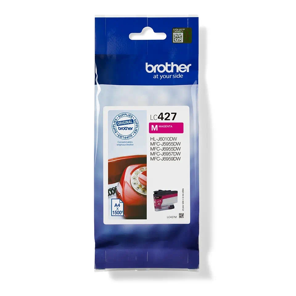 Оригинална мастилена касета за принтери и печатащи устройства на NNN Brother MFC J5955DW, Brother MFC J6955DW, Brother MFC J6957DW,  Brother LC-427M Оригинална мастилена касета. Ниски цени, прецизно изпълнение, високо качество.
