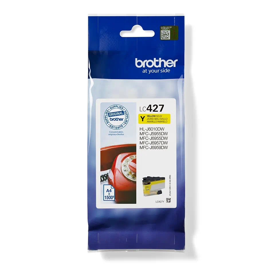 Оригинална мастилена касета за принтери и печатащи устройства на NNN Brother MFC J5955DW, Brother MFC J6955DW, Brother MFC J6957DW,  Brother LC-427Y Оригинална мастилена касета. Ниски цени, прецизно изпълнение, високо качество.