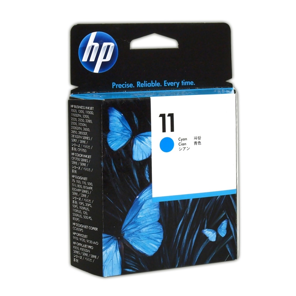 Оригинална мастилена касета (глава, патрон, мастилница) за принтери и печатащи устройства на Hewlett Packard (HP) Color InkJet cp1700 C4811A no 11c. Ниски цени, прецизно изпълнение, високо качество.