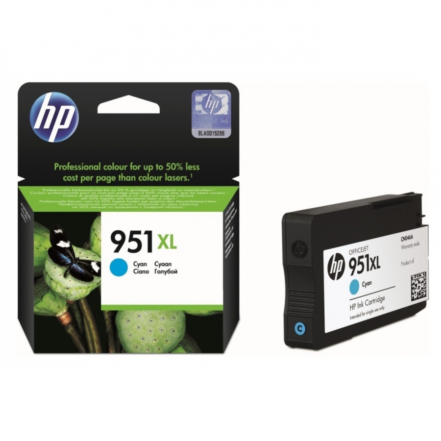 Оригинална мастилена касета (глава, патрон, мастилница) за принтери и печатащи устройства на Hewlett Packard (HP) 8600 CN046AE No 951XL. Ниски цени, прецизно изпълнение, високо качество.