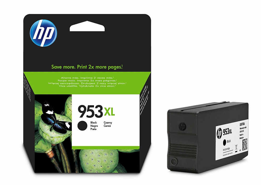 Оригинална мастилена касета (глава, патрон, мастилница) за принтери и печатащи устройства на Hewlett Packard (HP) 7740WideFormatAll-in-One L0S70AE no 953XL black. Ниски цени, прецизно изпълнение, високо качество.