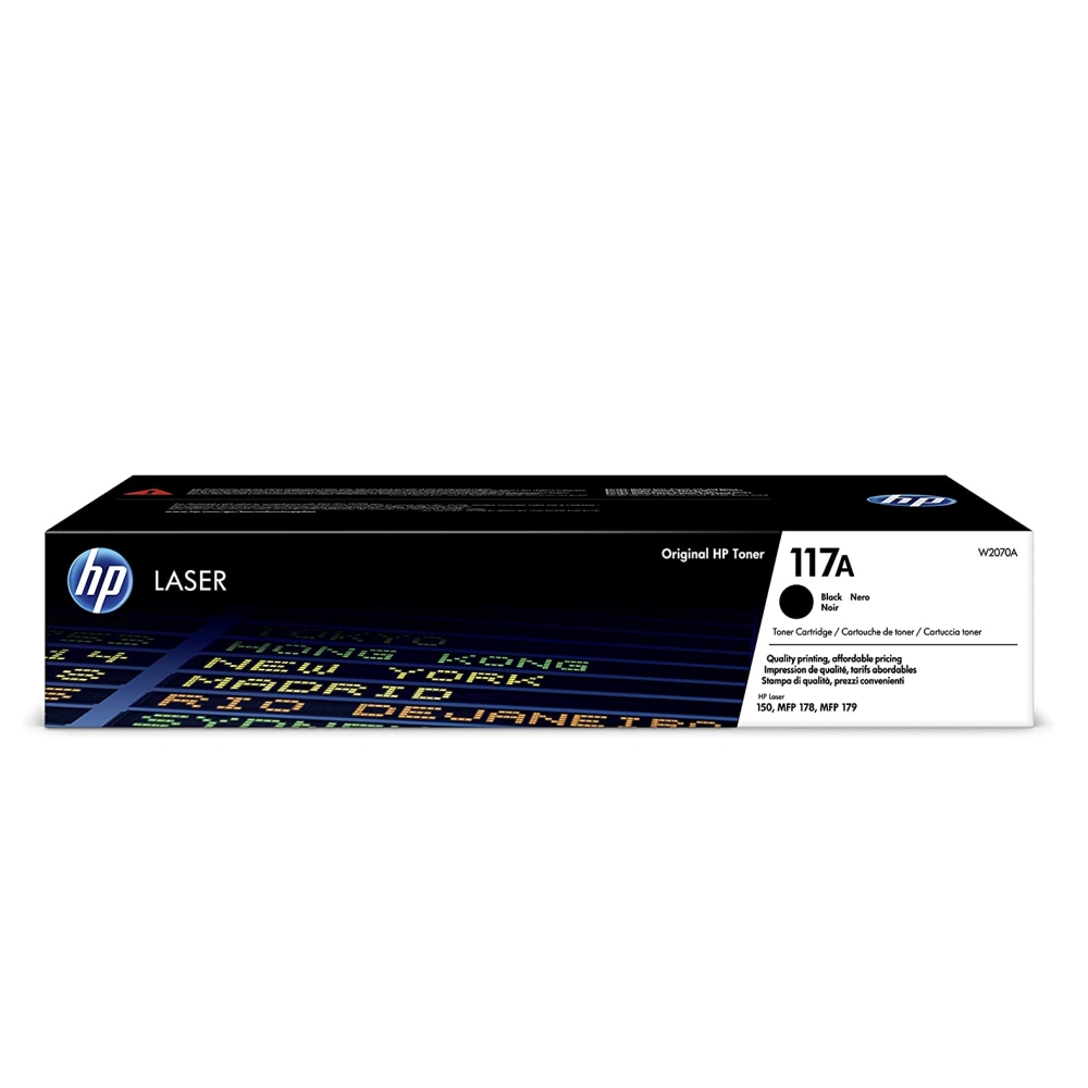 Оригинална тонер касета за принтери и печатащи устройства на Hewlett Packard (HP) Color Laser 150a W2070A No 117A. Ниски цени, прецизно изпълнение, високо качество.