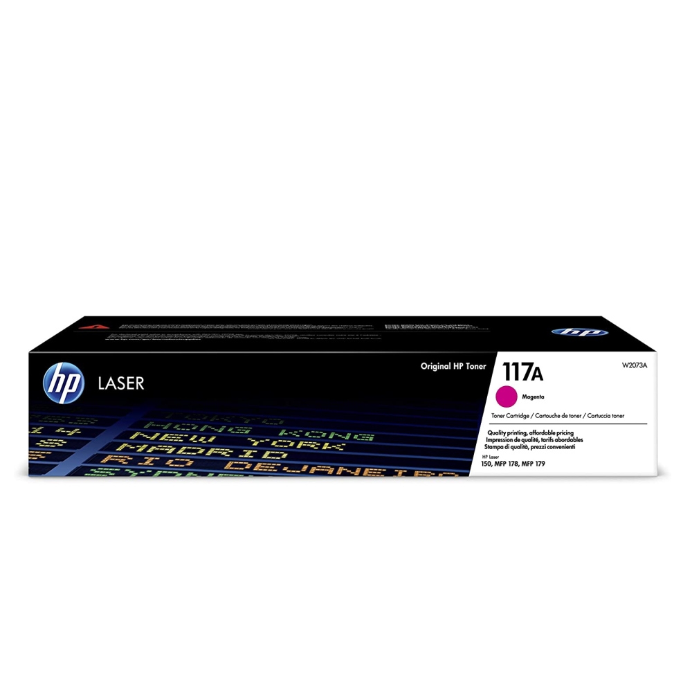 Оригинална тонер касета за принтери и печатащи устройства на Hewlett Packard (HP) Color Laser 150a W2073A No 117A. Ниски цени, прецизно изпълнение, високо качество.