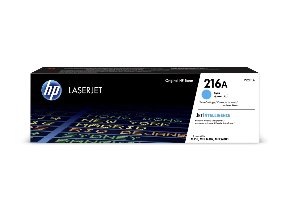 Оригинална тонер касета за принтери и печатащи устройства на Hewlett Packard (HP) Color LaserJet Pro MFP M182 W2411A No 216A. Ниски цени, прецизно изпълнение, високо качество.