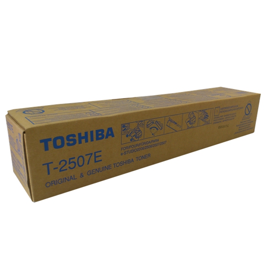 Оригинална тонер касета за принтери и печатащи устройства на Toshiba 2507 T-2507E. Ниски цени, прецизно изпълнение, високо качество.
