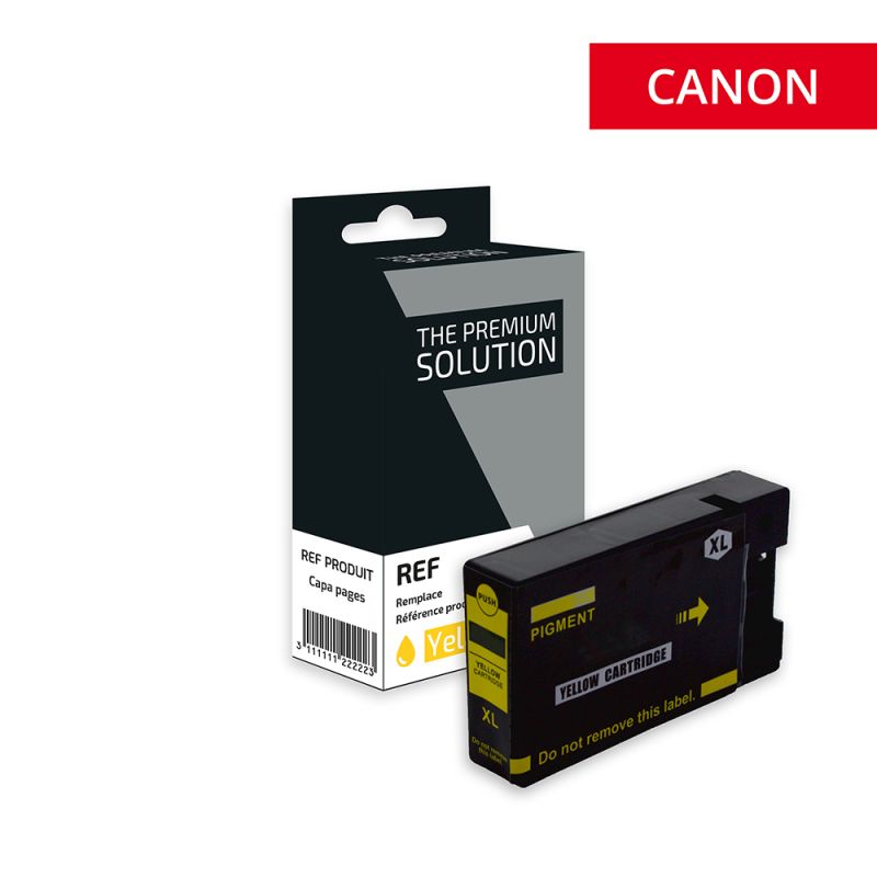 Мастилен патрон за принтери и печатащи устройства на NNN Canon Maxify MB5050, Canon Maxify MB5340, Canon Maxify MB5350, Canon Maxify IB4150, Canon Maxify MB5150, Canon Maxify MB5450, Canon Maxify IB4050,  PGI-2500XL Съвместима мастилена касета (жълта). Ниски цени, прецизно изпълнение, високо качество.