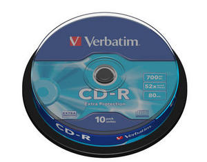 CD за принтери и печатащи устройства на NNN  Verbatim CD-R шпиндел (10) (43437). Ниски цени, прецизно изпълнение, високо качество.