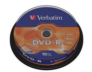DVD за принтери и печатащи устройства на NNN  Verbatim DVD-R 4.7GB шпиндел (10) (43523). Ниски цени, прецизно изпълнение, високо качество.